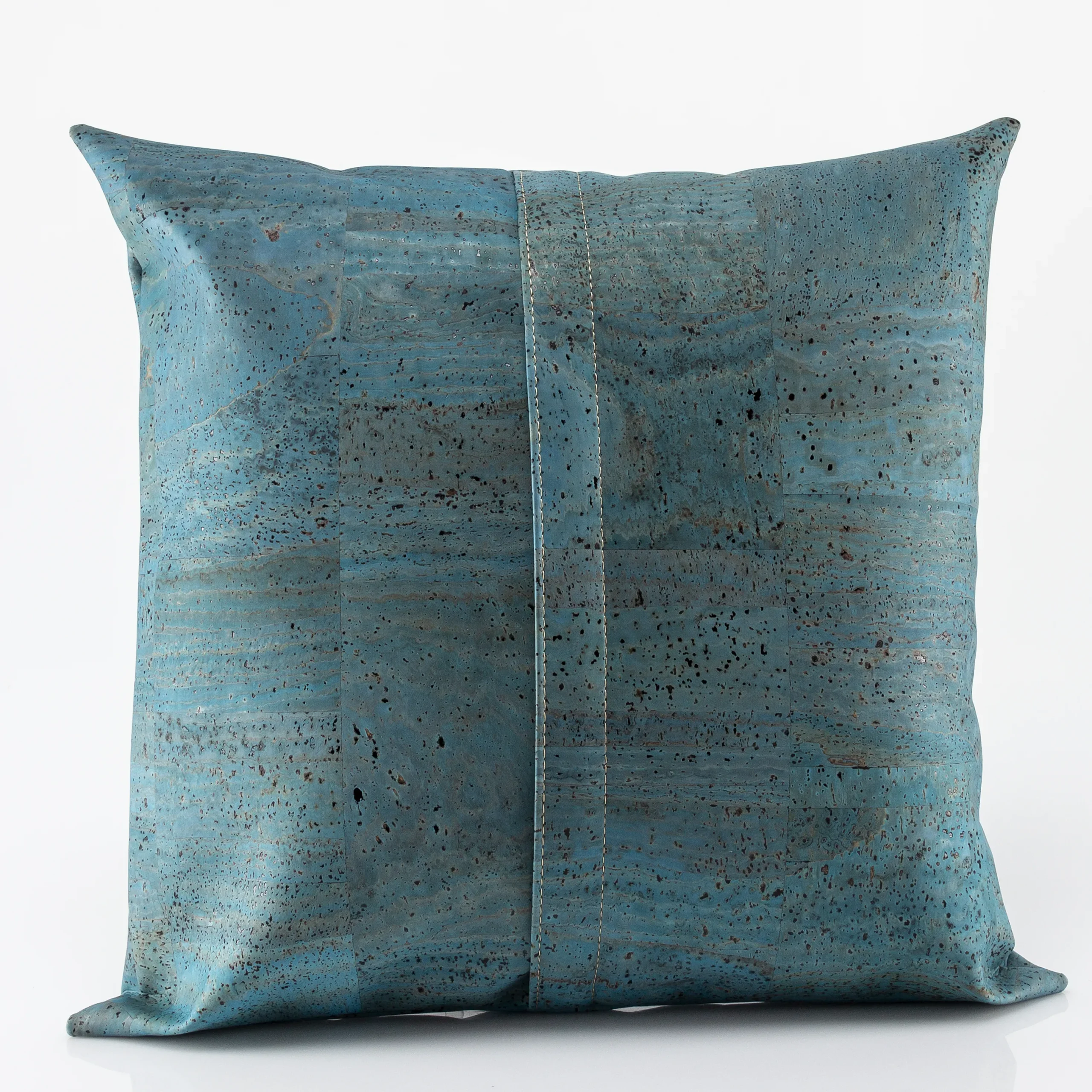 Almofada Quadrada Decorativa e Ecológica em Cortiça - Azul Claro