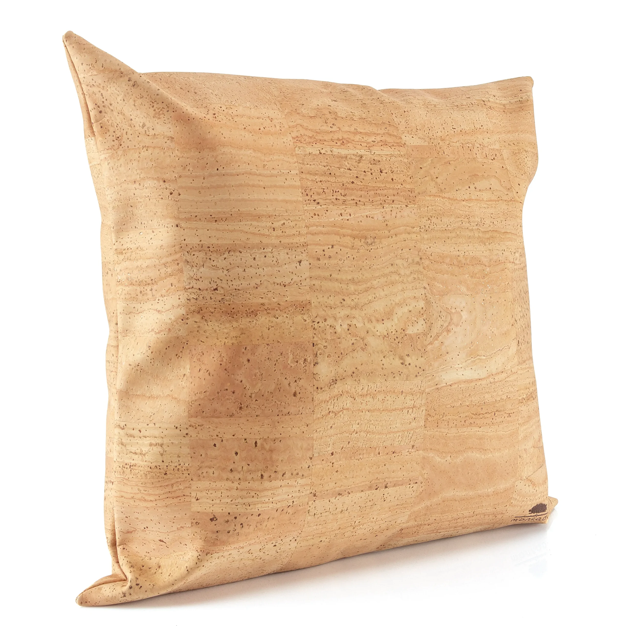 Decorative and Eco-Friendly Square Cork Cushion - Natural