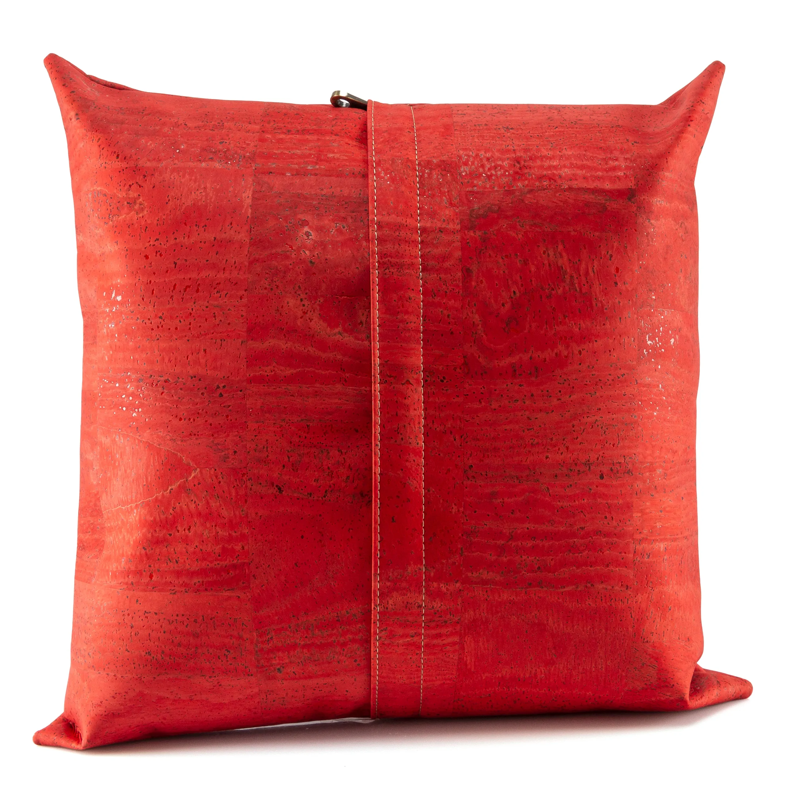 Almofada Quadrada Decorativa e Ecológica em Cortiça - Vermelho