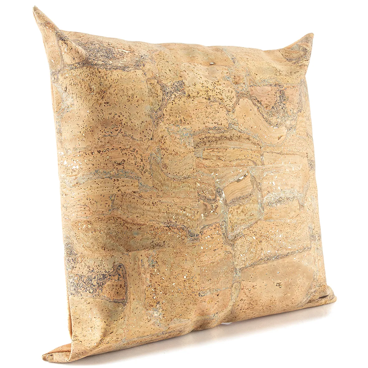 Decorative and Ecological Square Cork Cushion - Map Montado