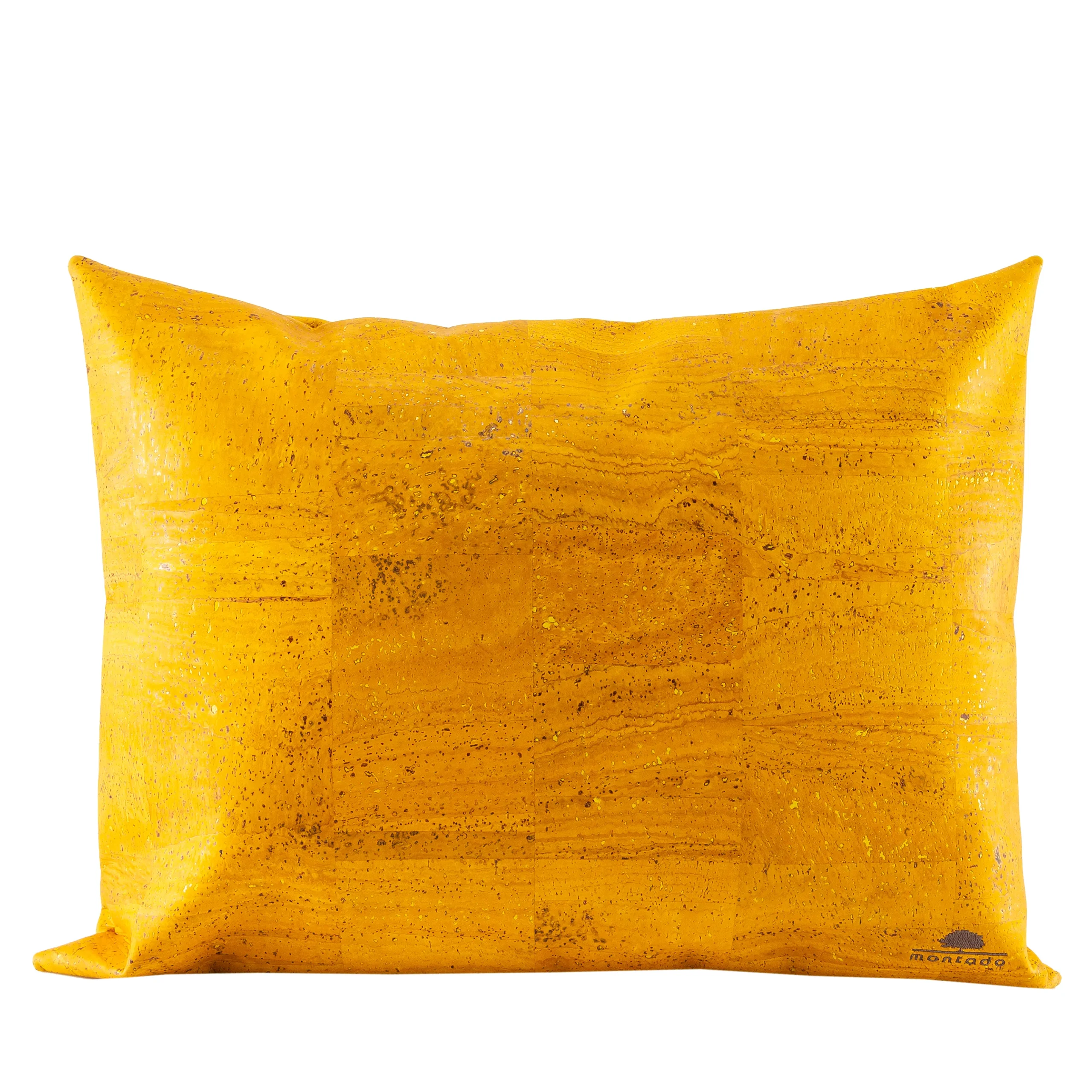 Decorative and Ecological Rectangular Cork Cushion - Yellow