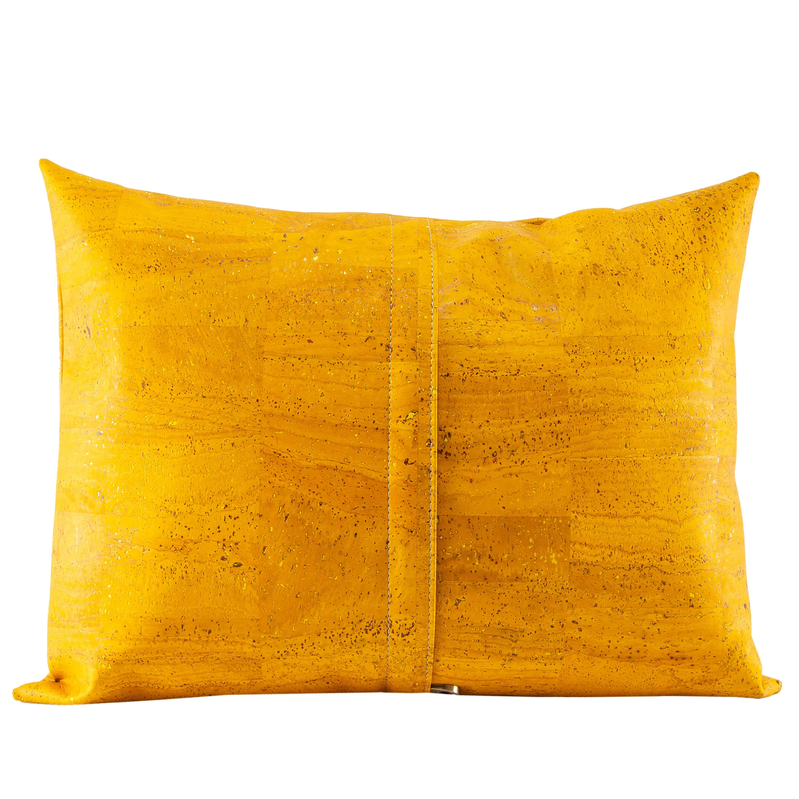Decorative and Ecological Rectangular Cork Cushion - Yellow