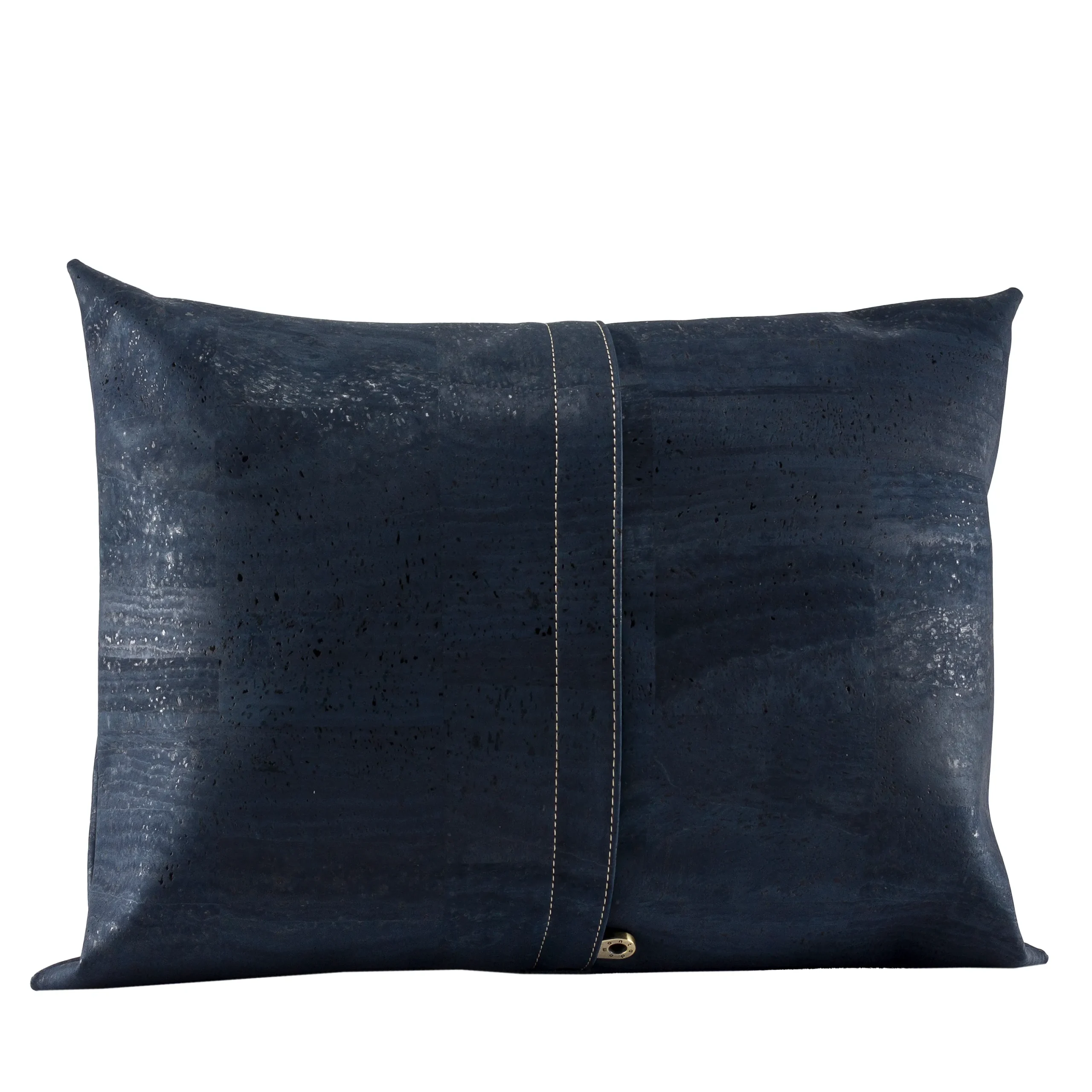 Decorative and Ecological Rectangular Cork Cushion - Blue