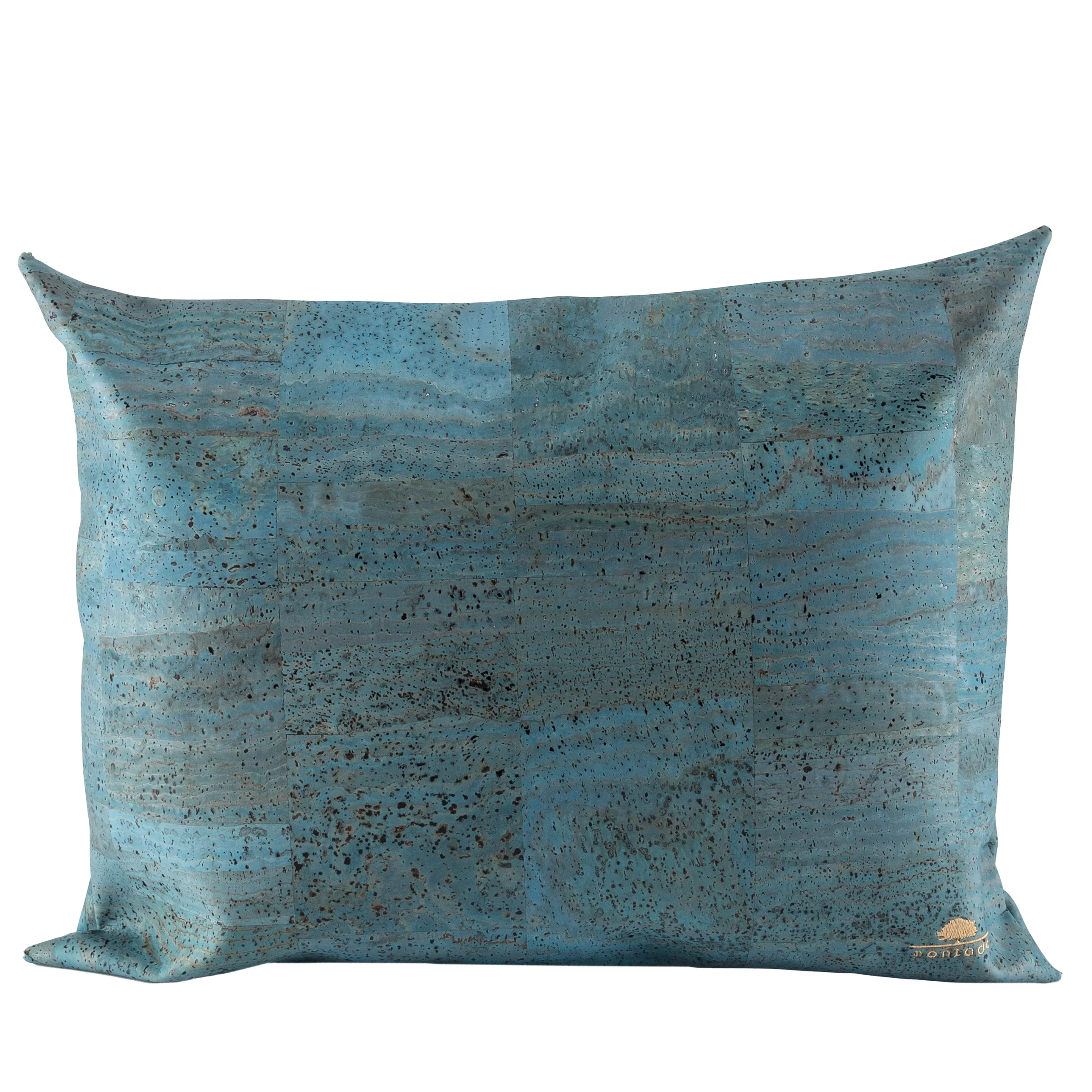 Decorative and Ecological Rectangular Cork Cushion - Light Blue
