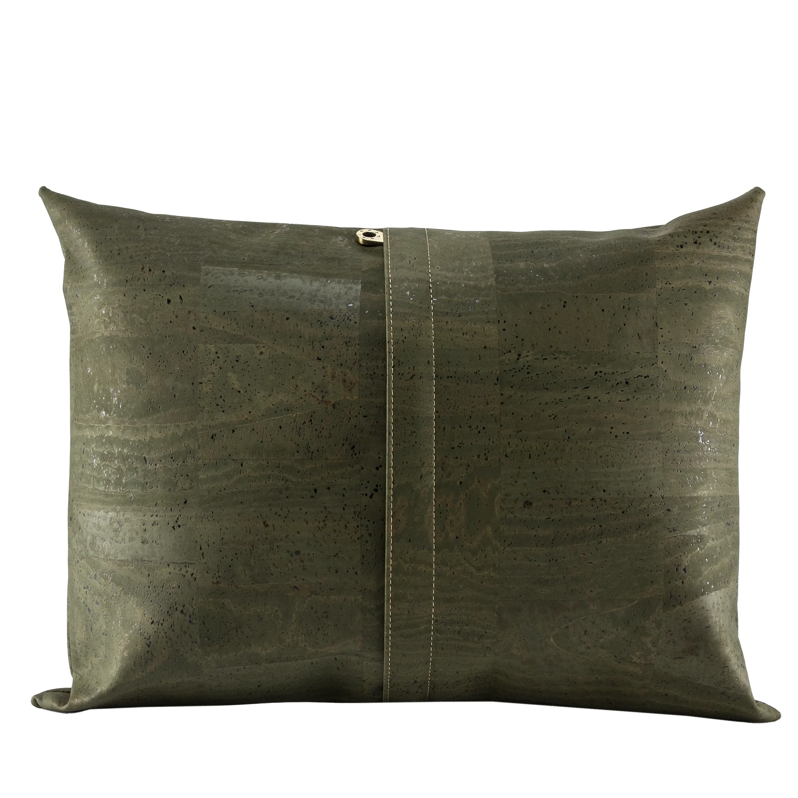 Decorative and Ecological Rectangular Cork Cushion - Green