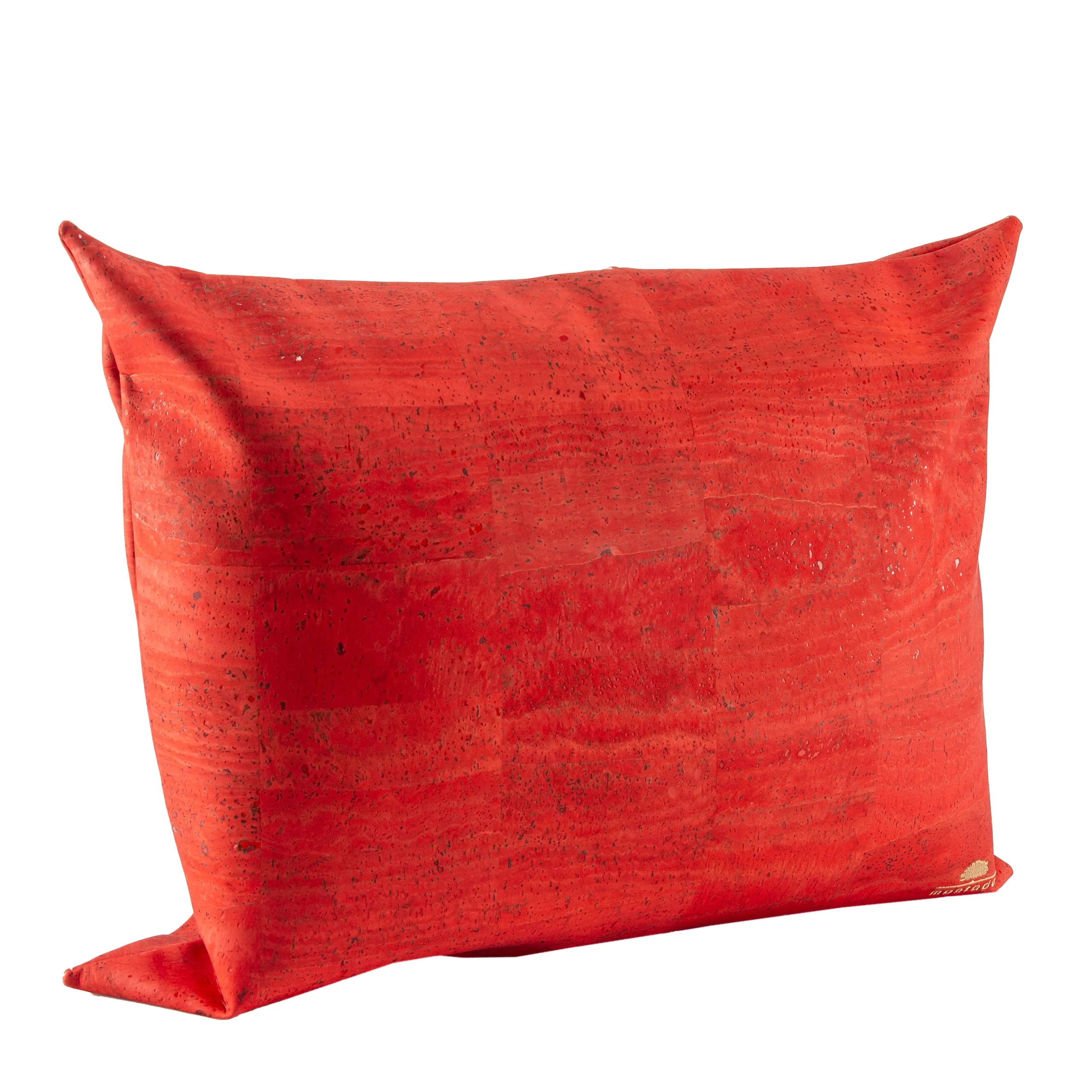 Decorative and Ecological Rectangular Cork Cushion - Red