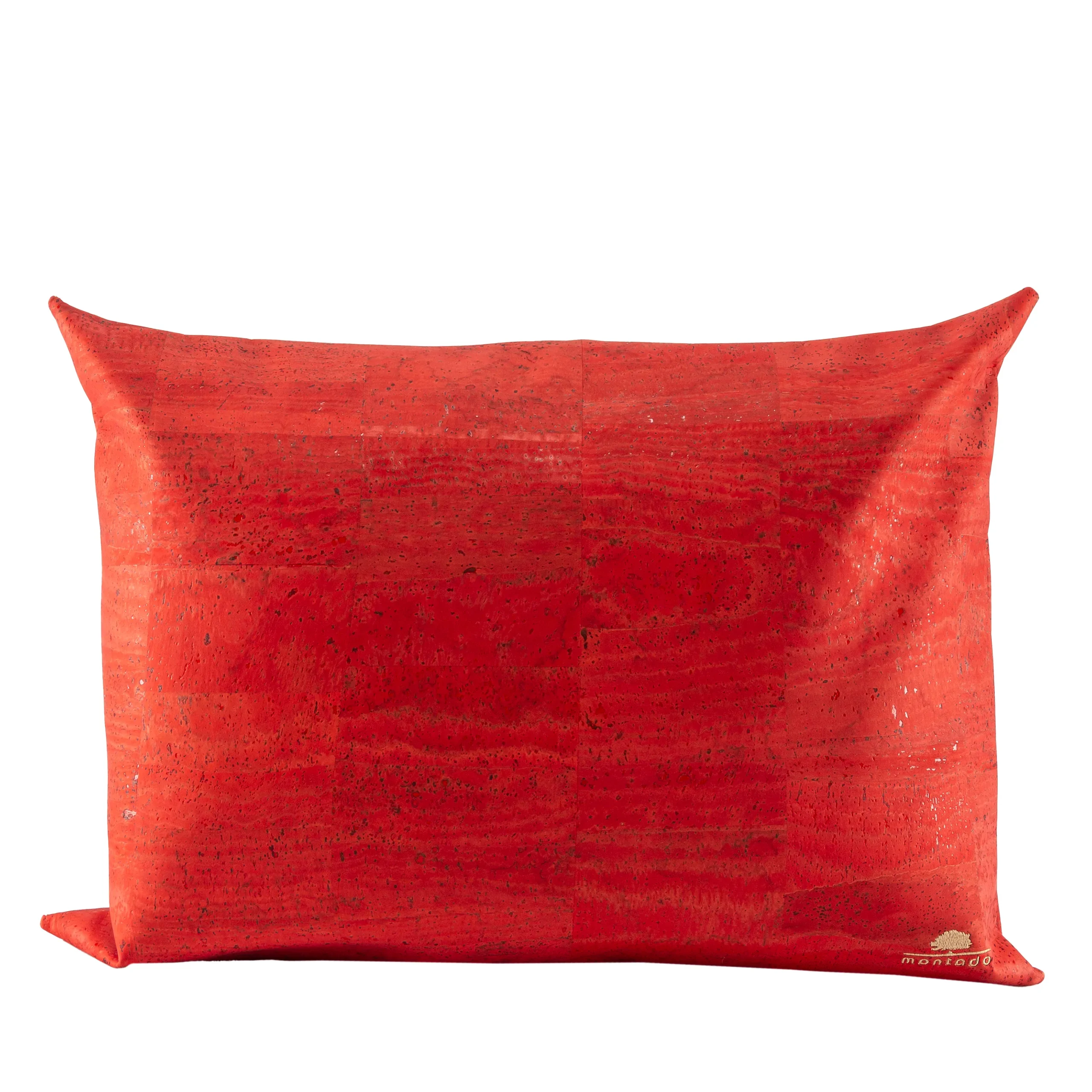 Decorative and Ecological Rectangular Cork Cushion - Red