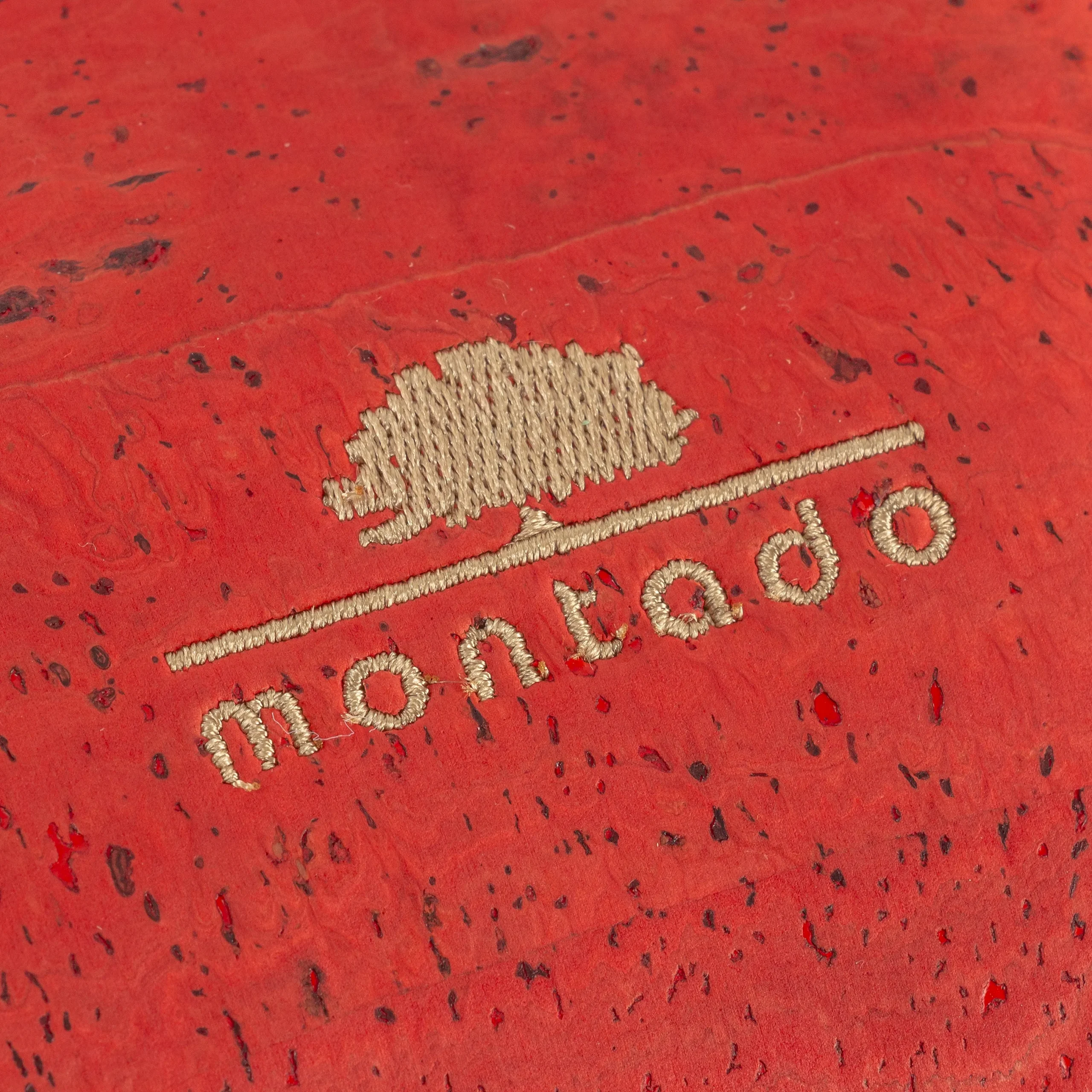 Decorative and Ecological Rectangular Cork Cushion - Red