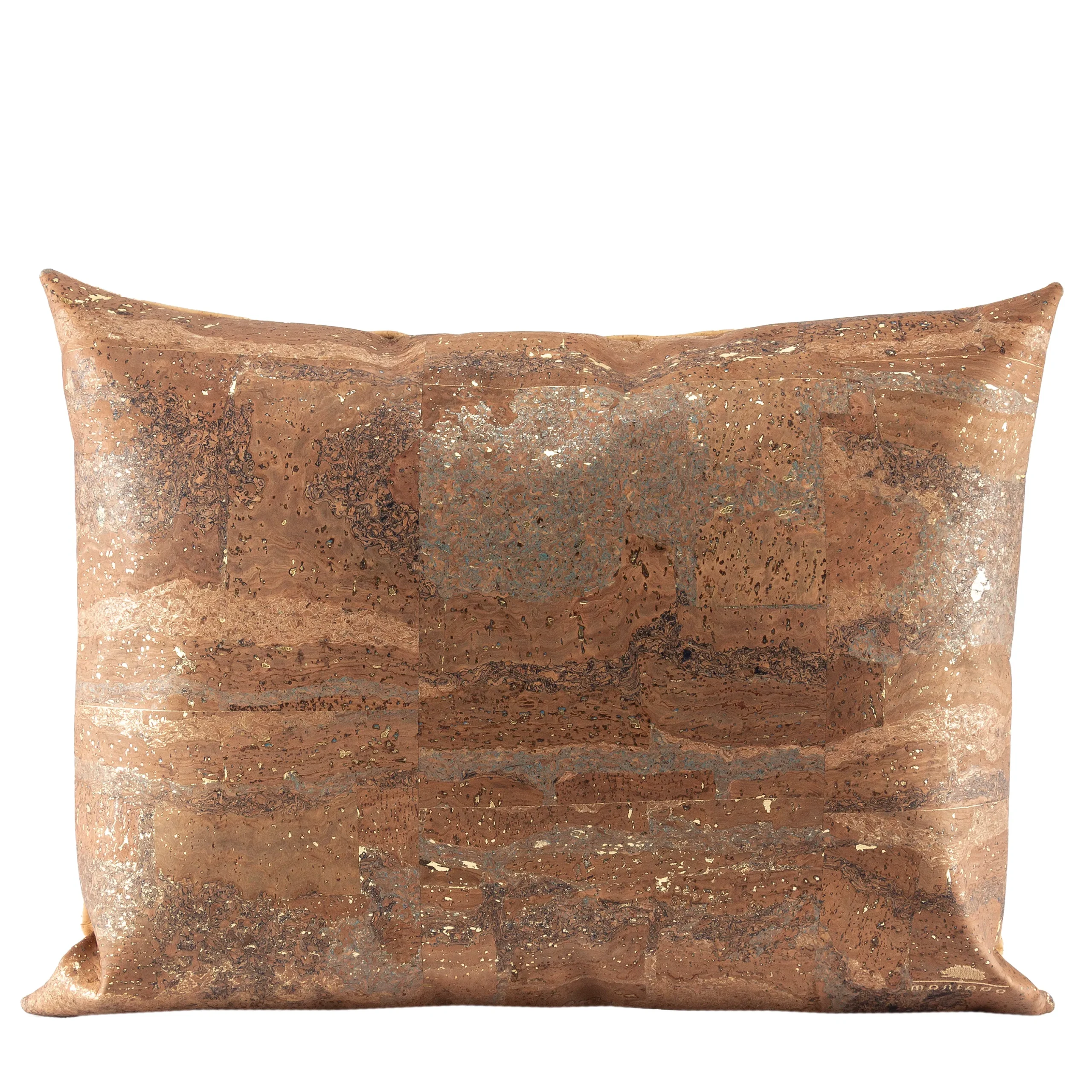 Decorative and Ecological Rectangular Cushion in Cork - Natural Mapa Camel