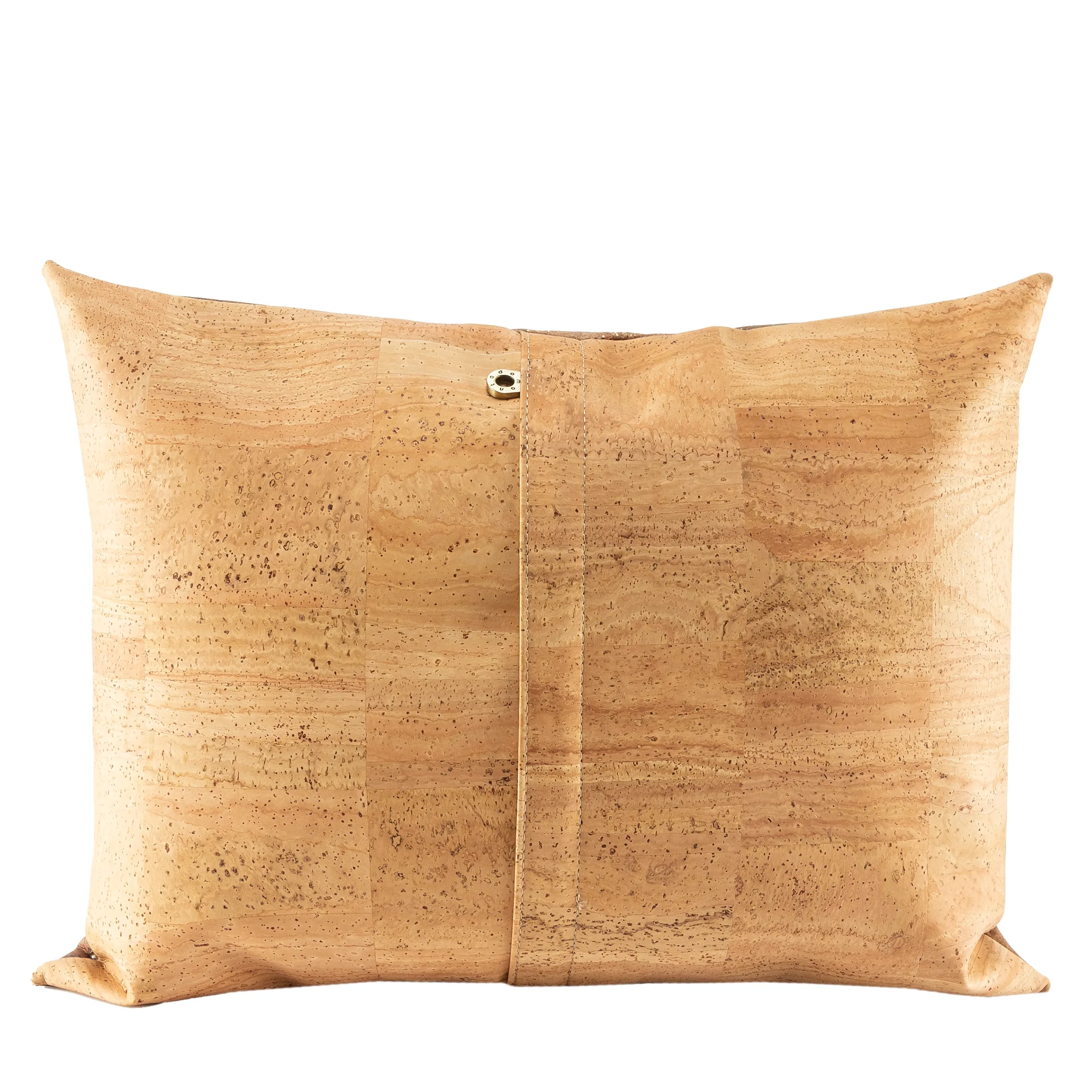 Decorative and Ecological Rectangular Cushion in Cork - Natural Mapa Camel