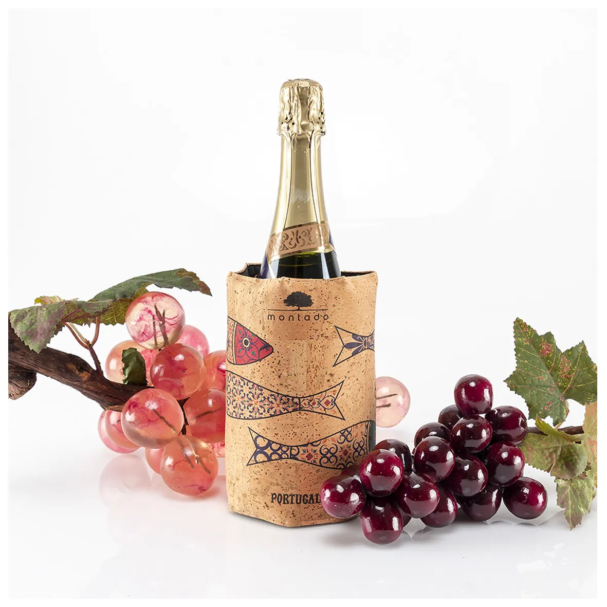 Manga de Refrigeração para Garrafa em Cortiça Natural - Sardinha