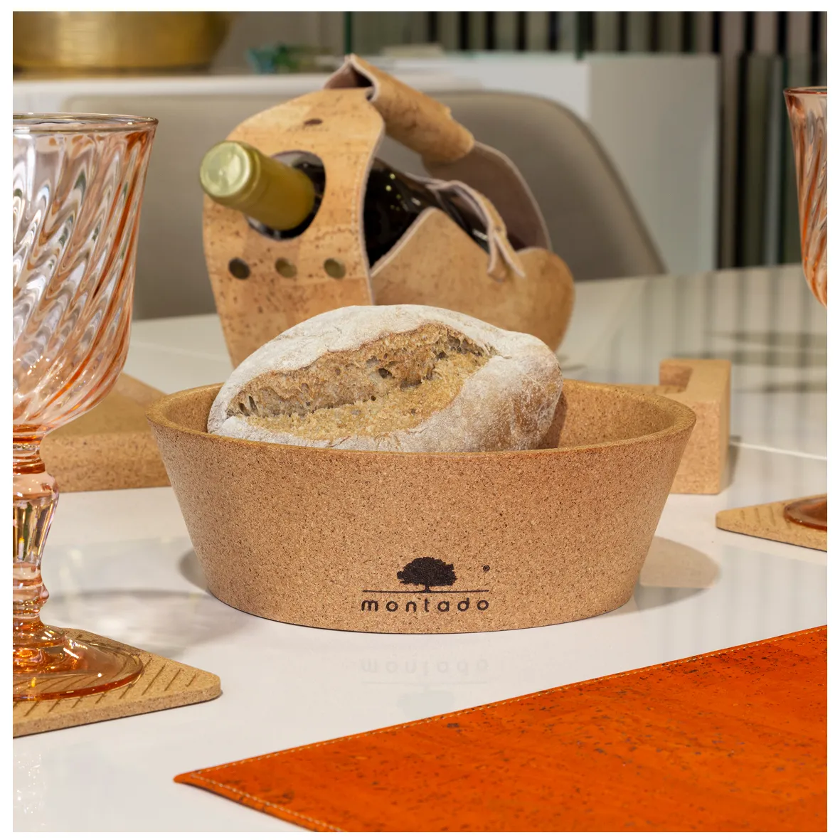 Fruteira ou Cesto Leve e Resistente em Cortiça