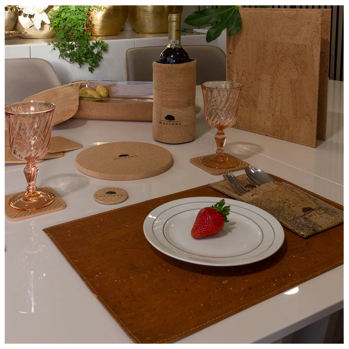 Individual de Mesa Sustentável em Cortiça - Camel