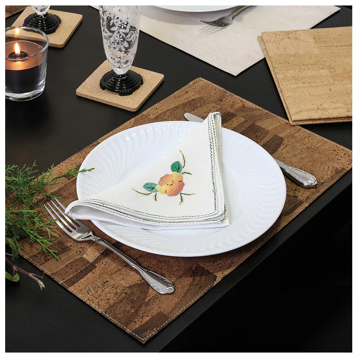 Individual de Mesa Sustentável em Cortiça - Taco