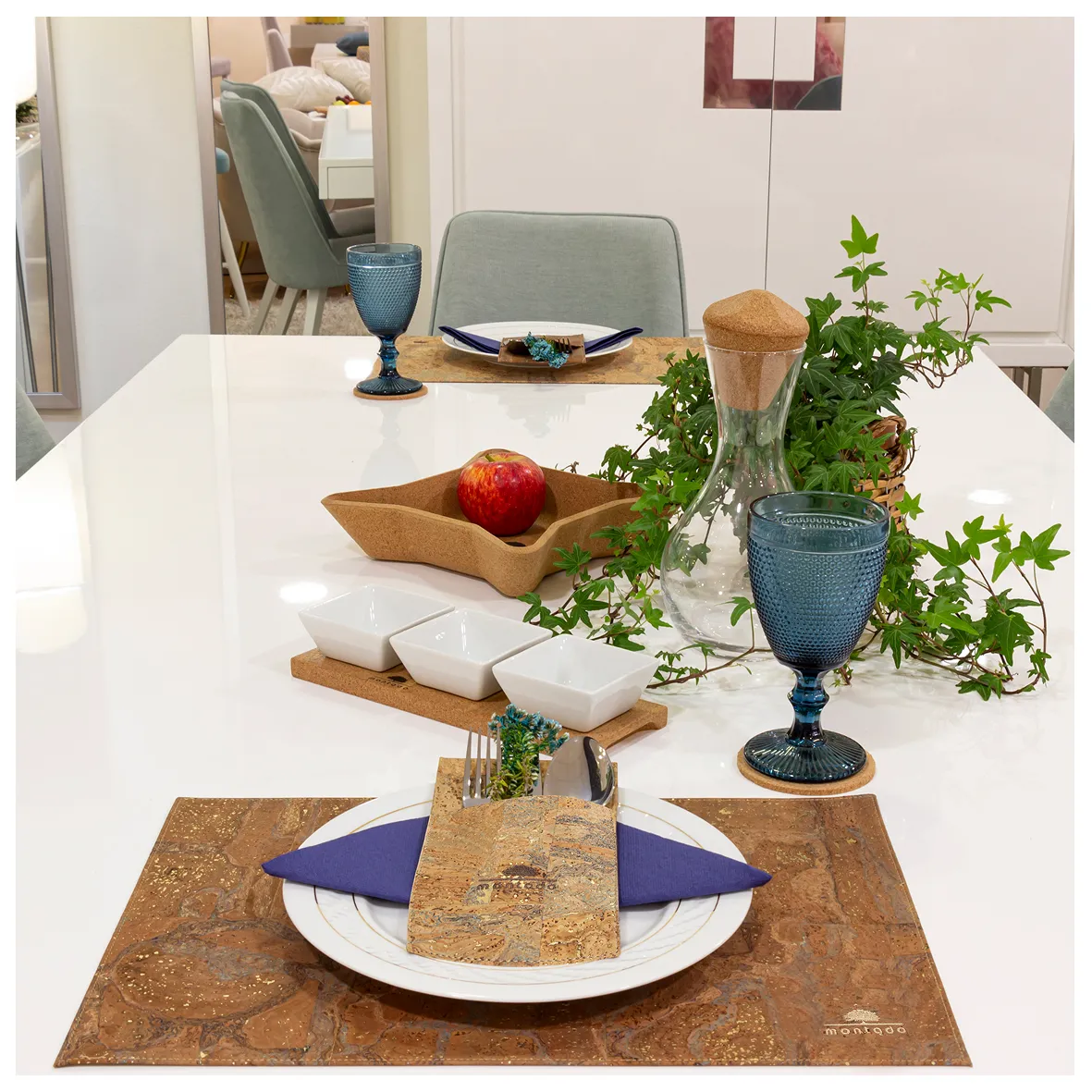 Individual de Mesa Sustentável em Cortiça - Mapa Camel