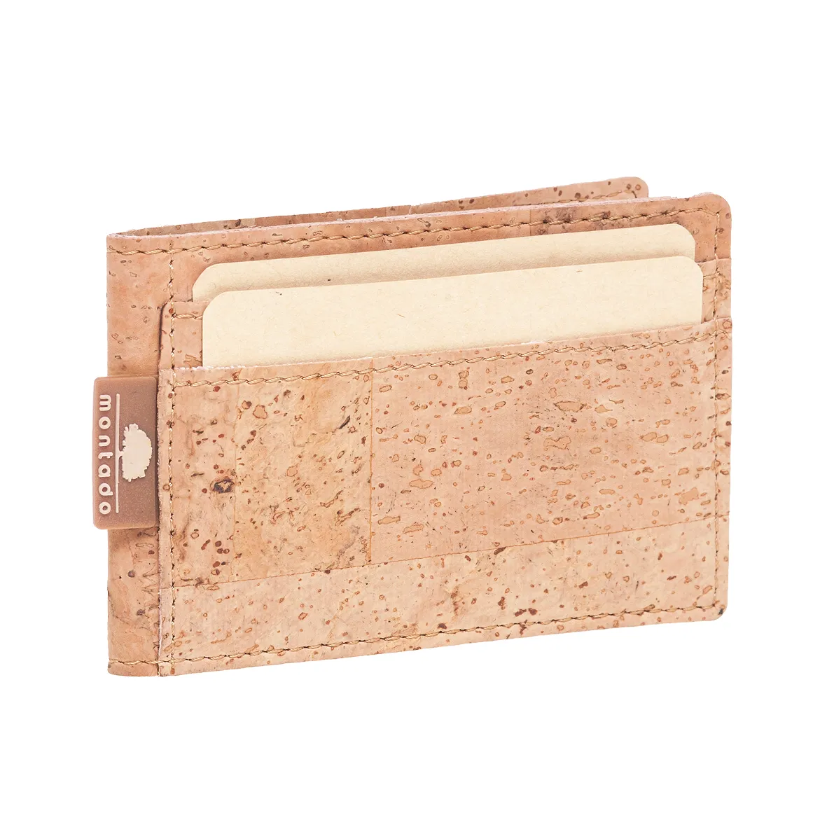 Small Hard Cork Card Holder - Natural